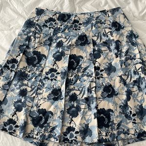 Ann Taylor Silk Pleated Skirt